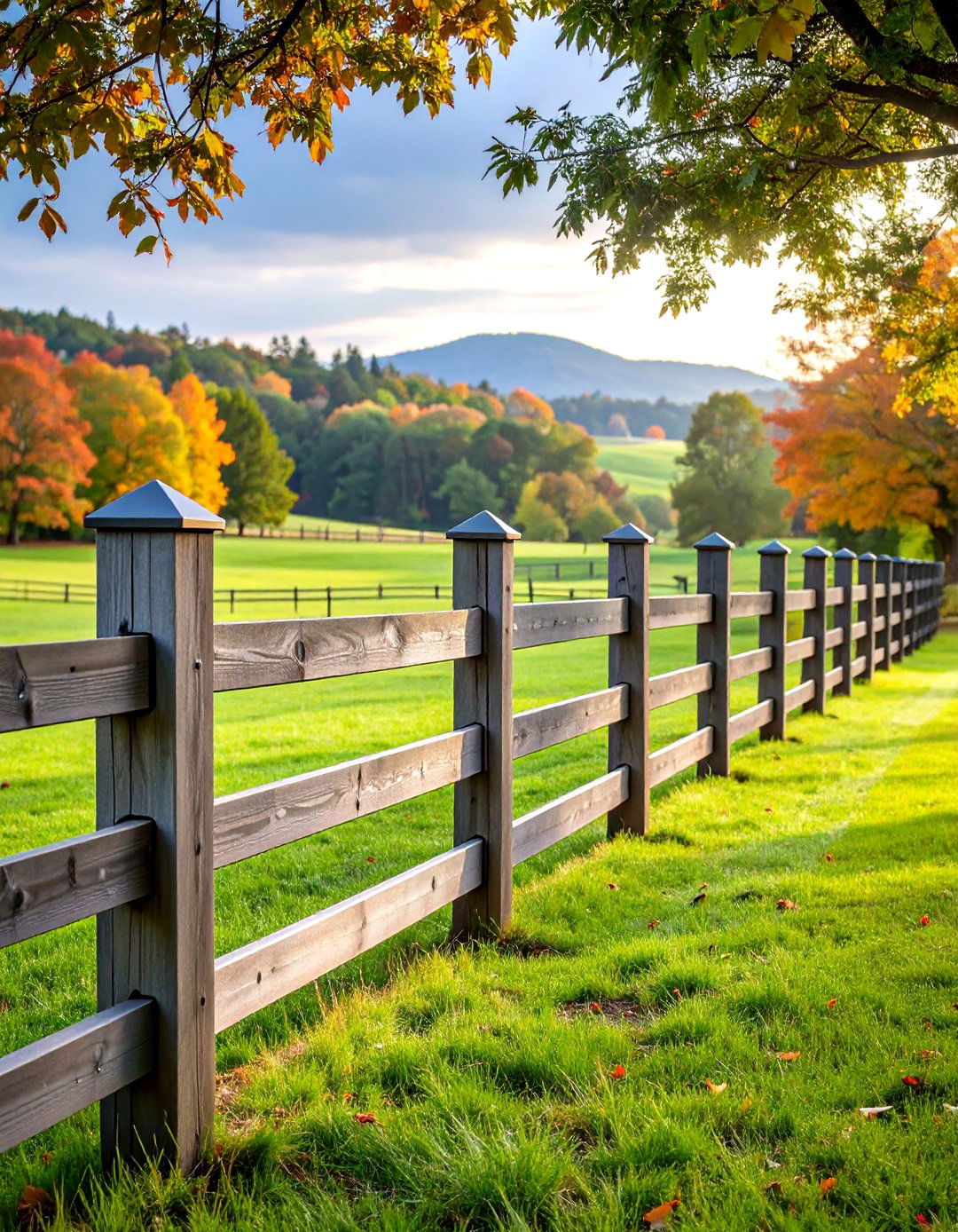 Ranch Style Split Rail Metal Post System - 24 Metal and Wood Fence