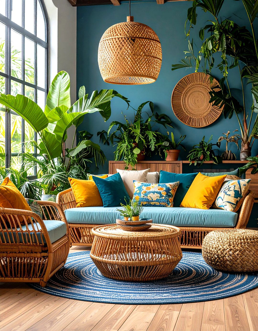 Rattan and Wicker Living Room - 24 Natural Living Room Ideas