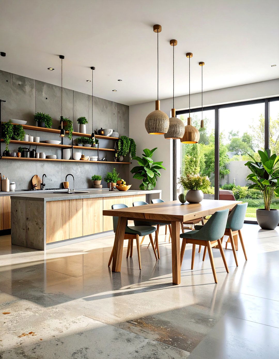 Raw Concrete Elements - 24 Wabi Sabi Interior Design Ideas