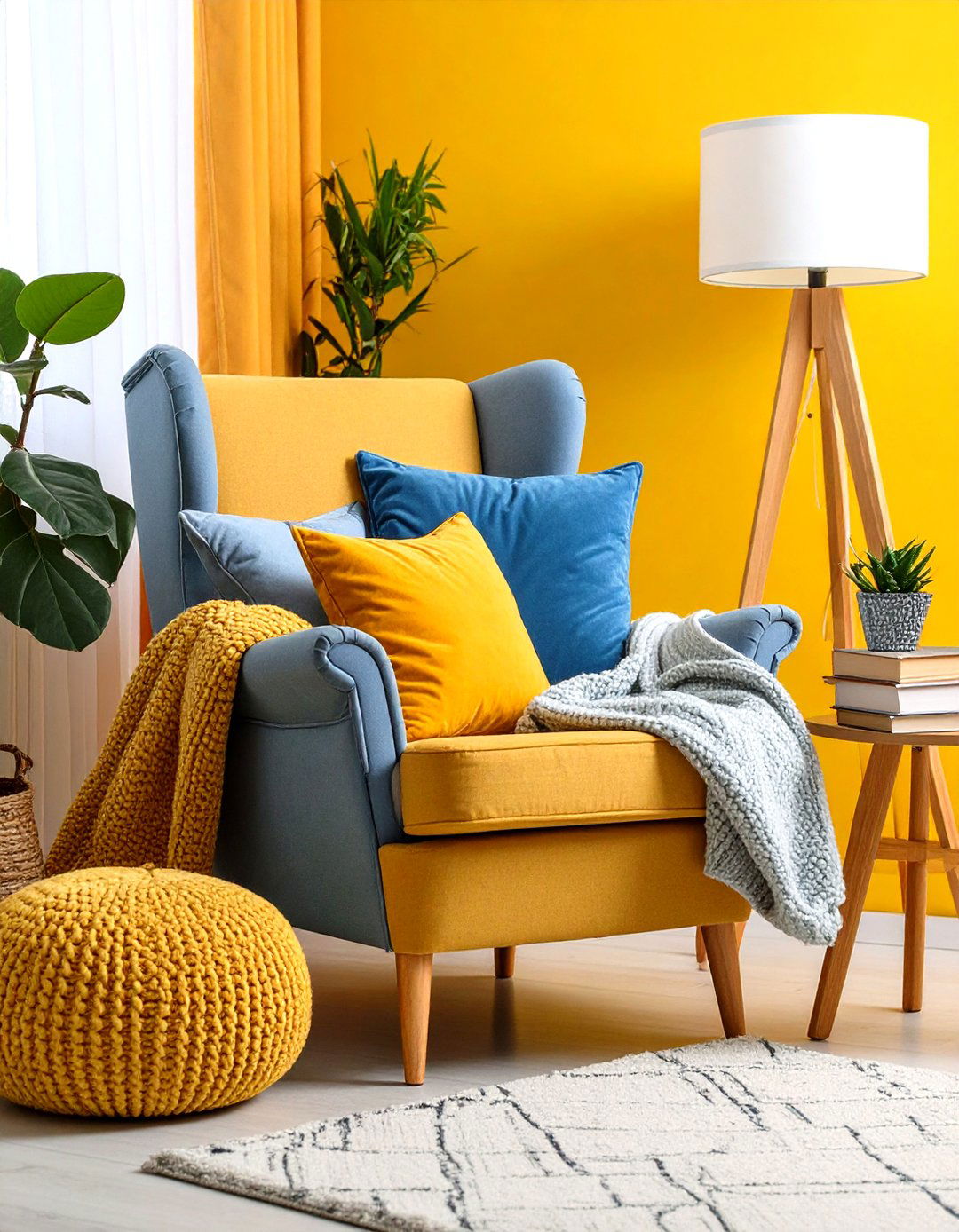 Reading Nook with Accent Chair - 24 Living Room Corner Ideas