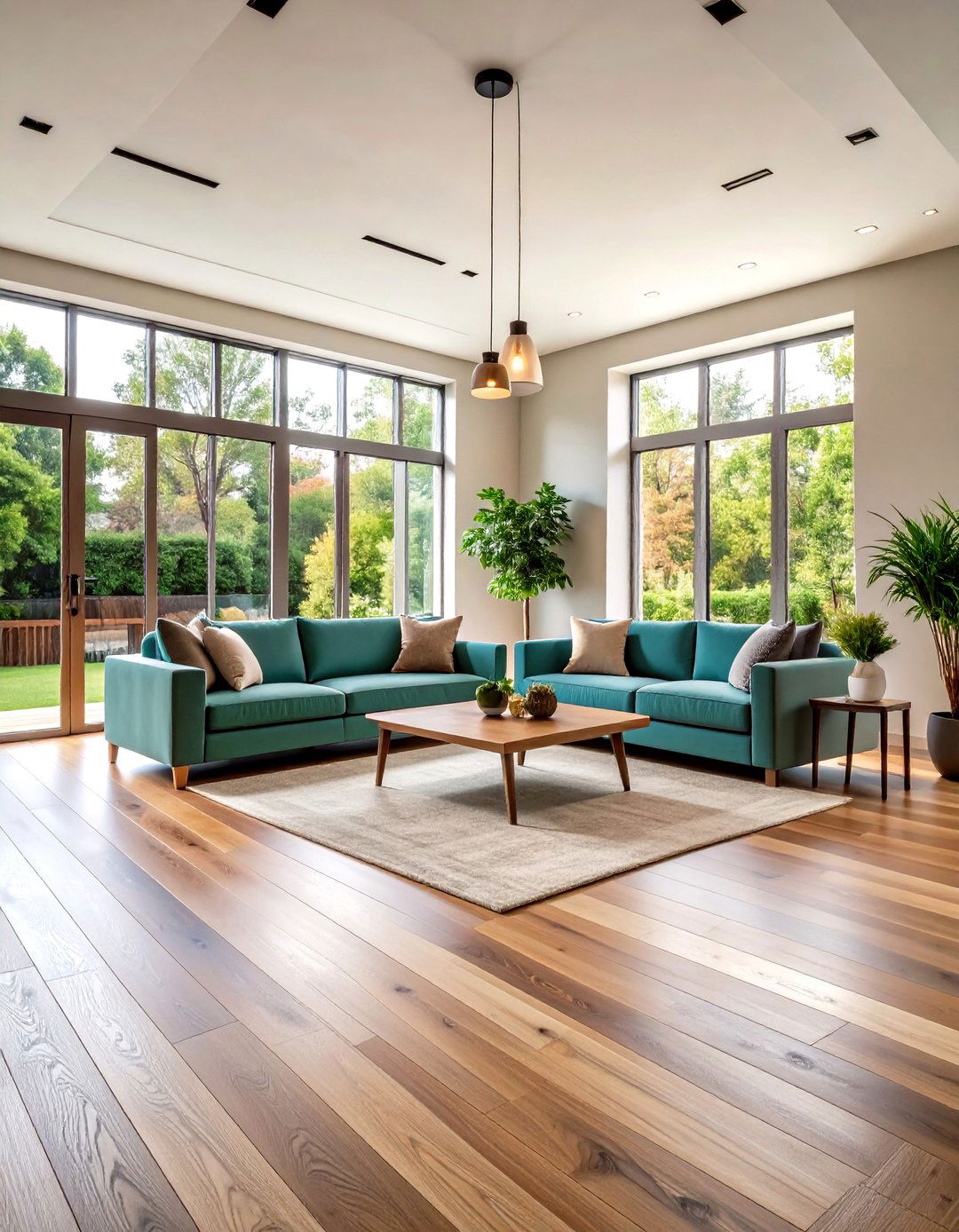 Realistic Wood Look Laminate - 24 Living Room Flooring Ideas