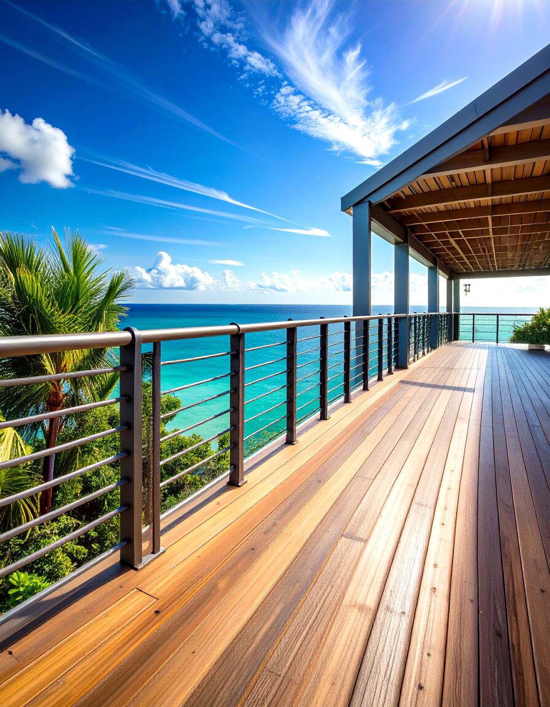 Rebar Horizontal Railing System - 24 Horizontal Deck Railing Ideas