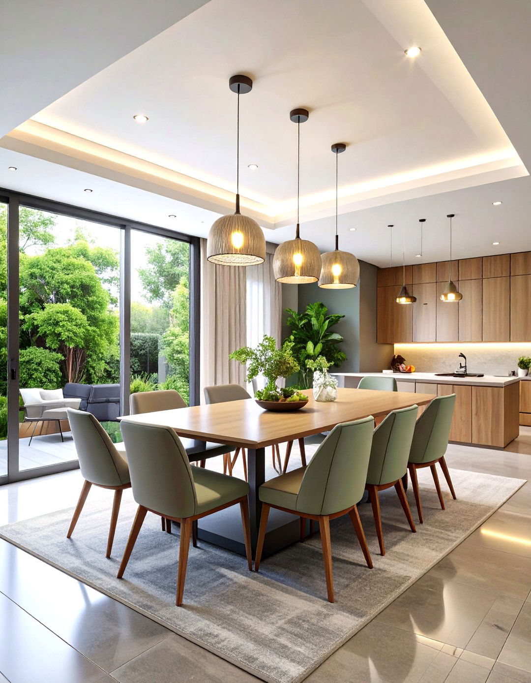 Recessed Ceiling Integration - 24 Dining Room Lighting Ideas