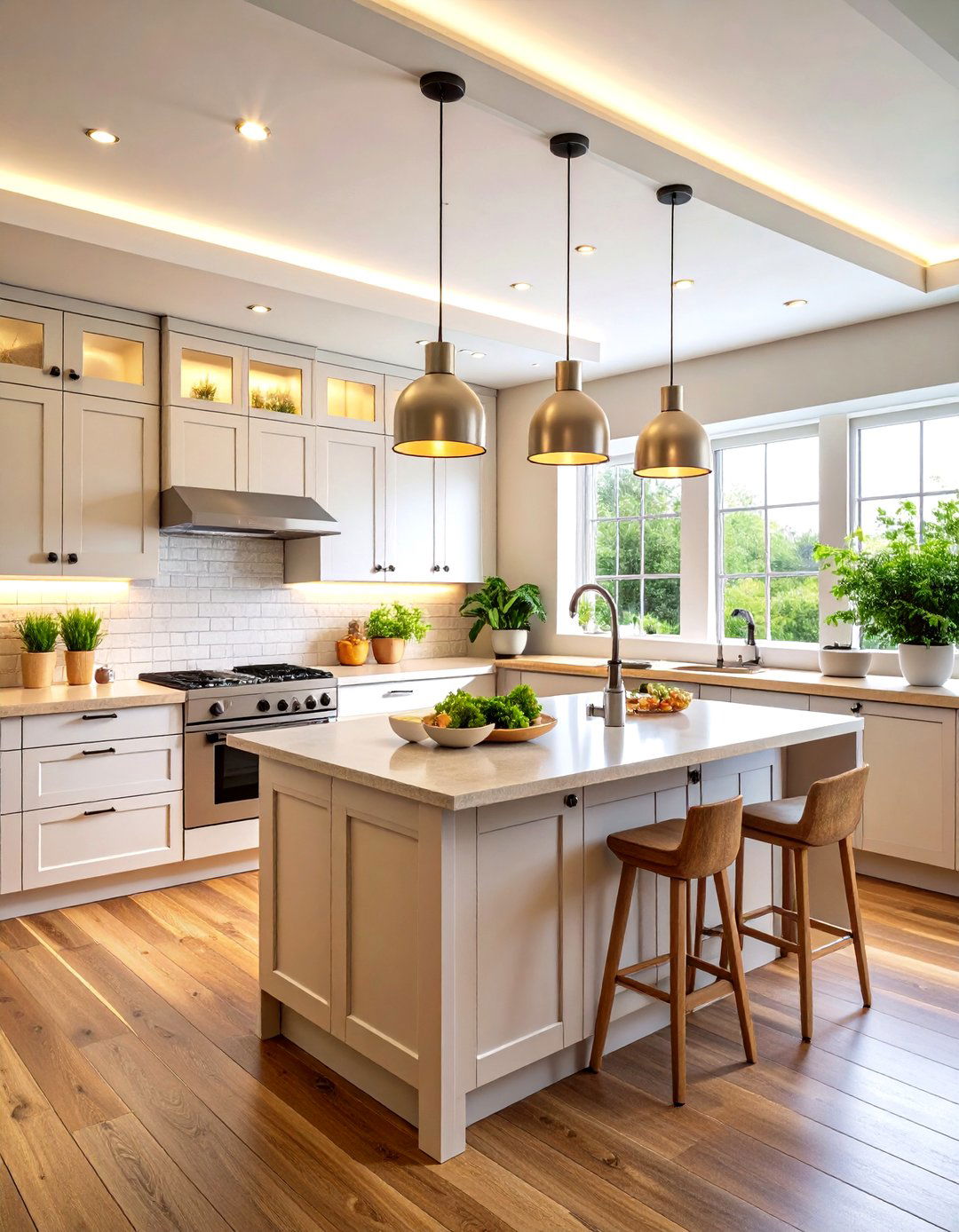 Recessed Downlights - 24 Small Kitchen Lighting Ideas
