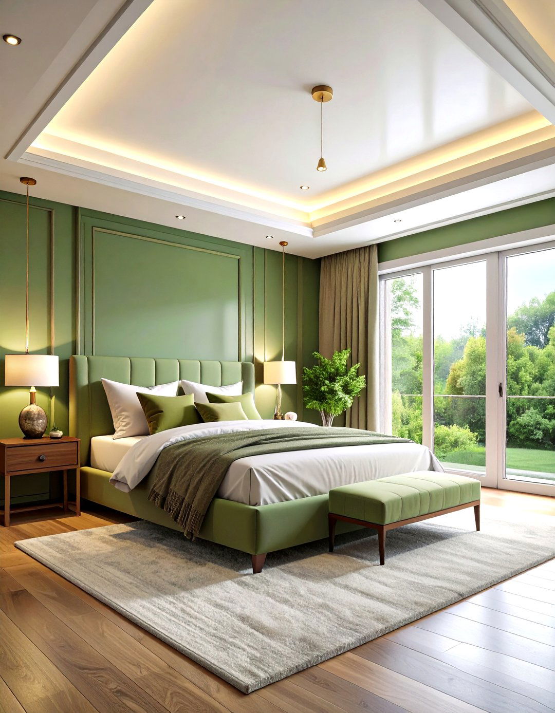 Recessed LED Bedroom Tray Ceiling - 24 tray ceiling ideas