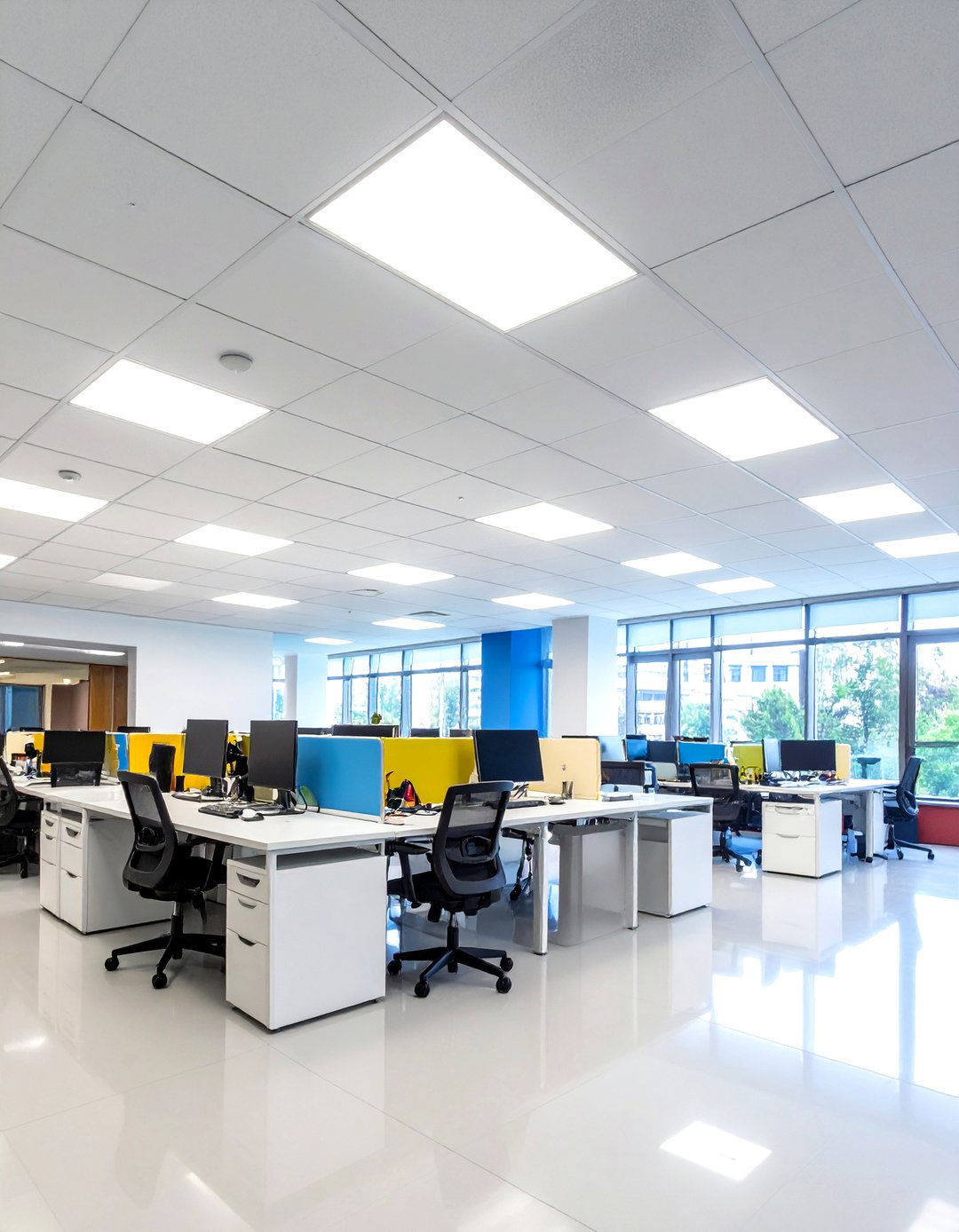 Recessed LED Panel Drop Ceiling Lighting - 24 Drop Ceiling Lighting Ideas