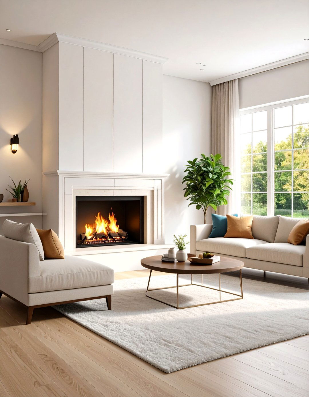 Recessed Wall Fireplace Installation - 24 Small Living Room Fireplace Ideas