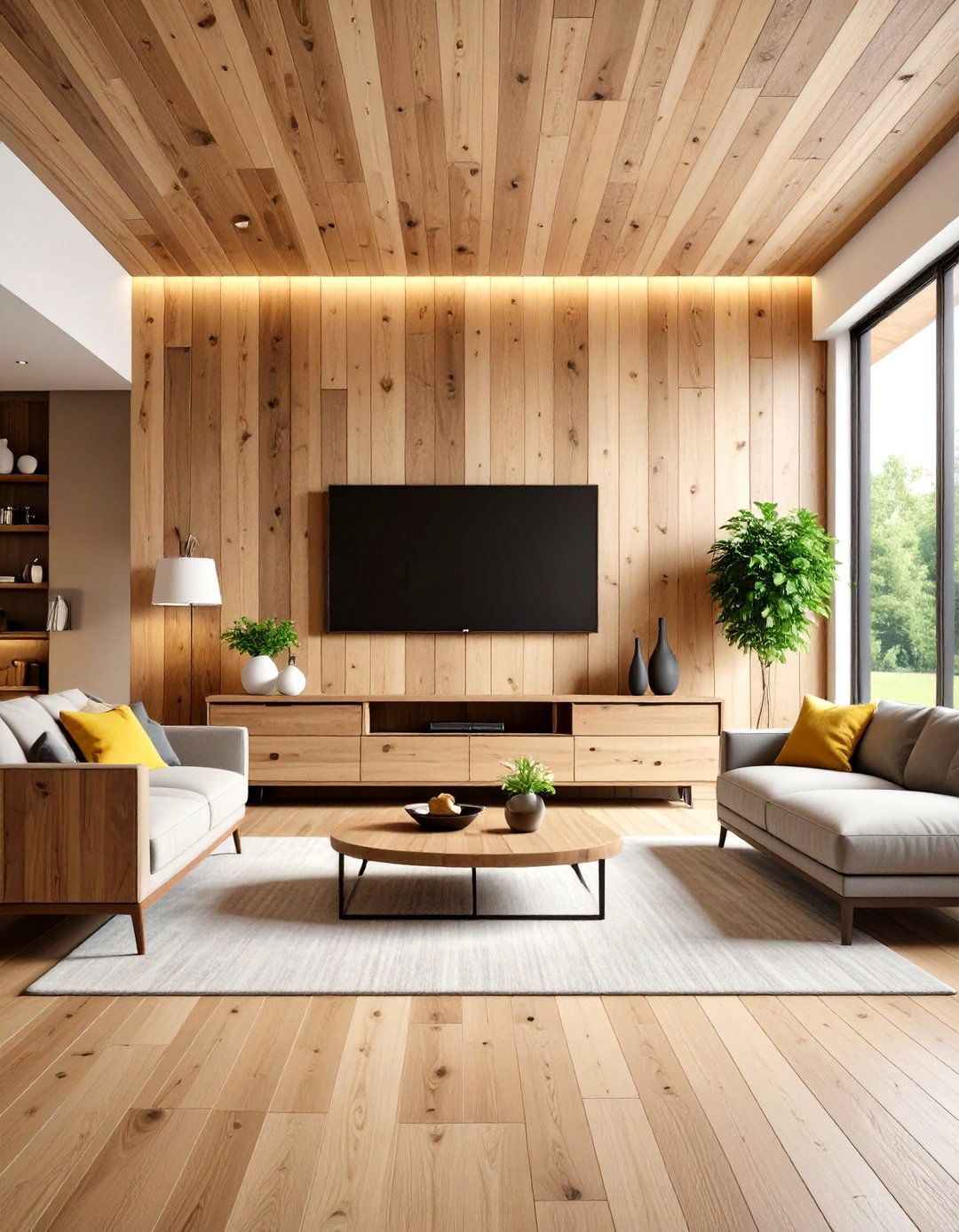 Reclaimed Barn Wood Feature Wall - 24 Tv Accent Wall Ideas