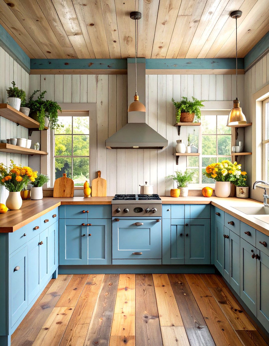 Reclaimed Barn Wood Planks - 24 Rustic Backsplash Ideas