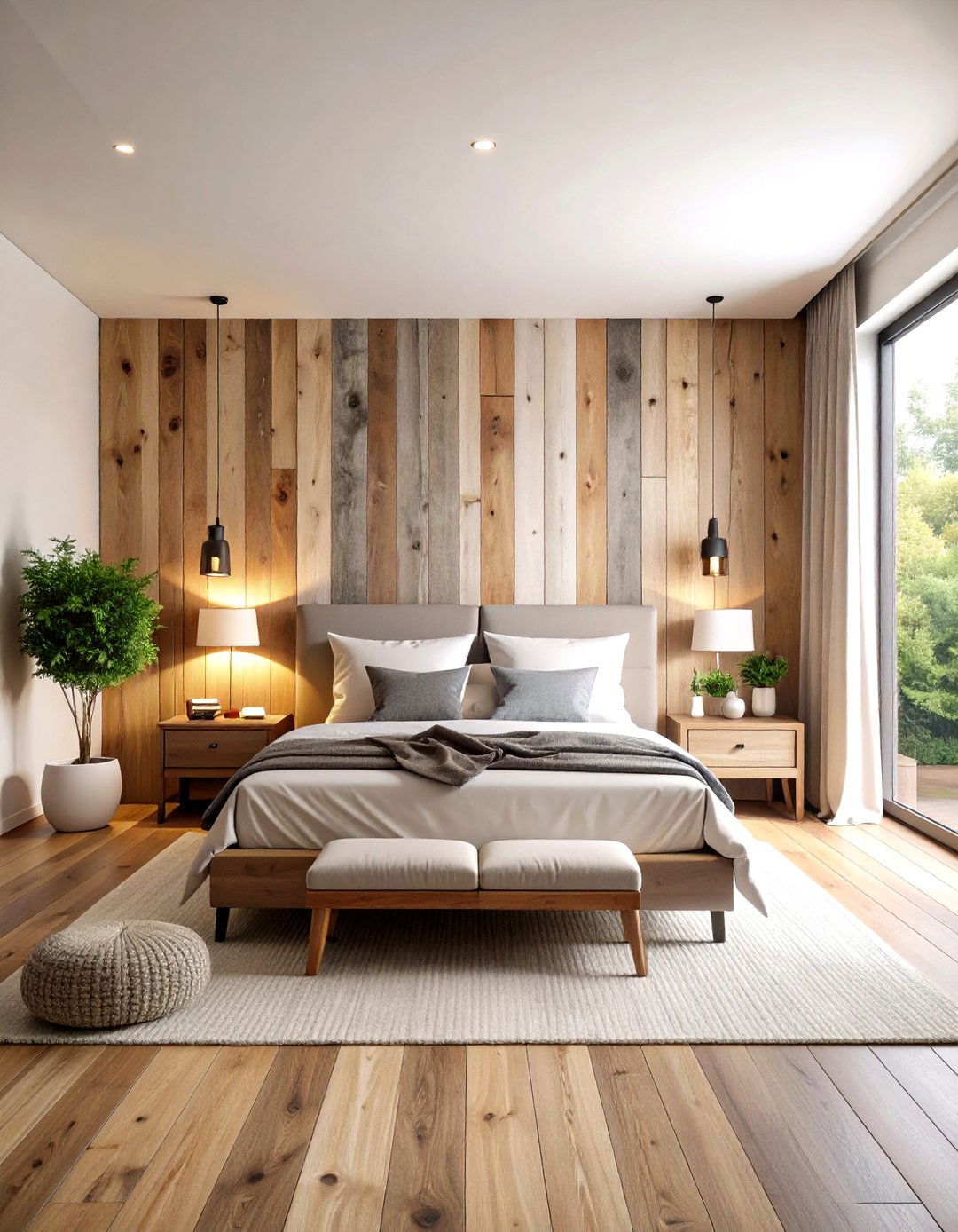 Reclaimed Barnwood Accent Wall - 24 Rustic Wall Decor Ideas