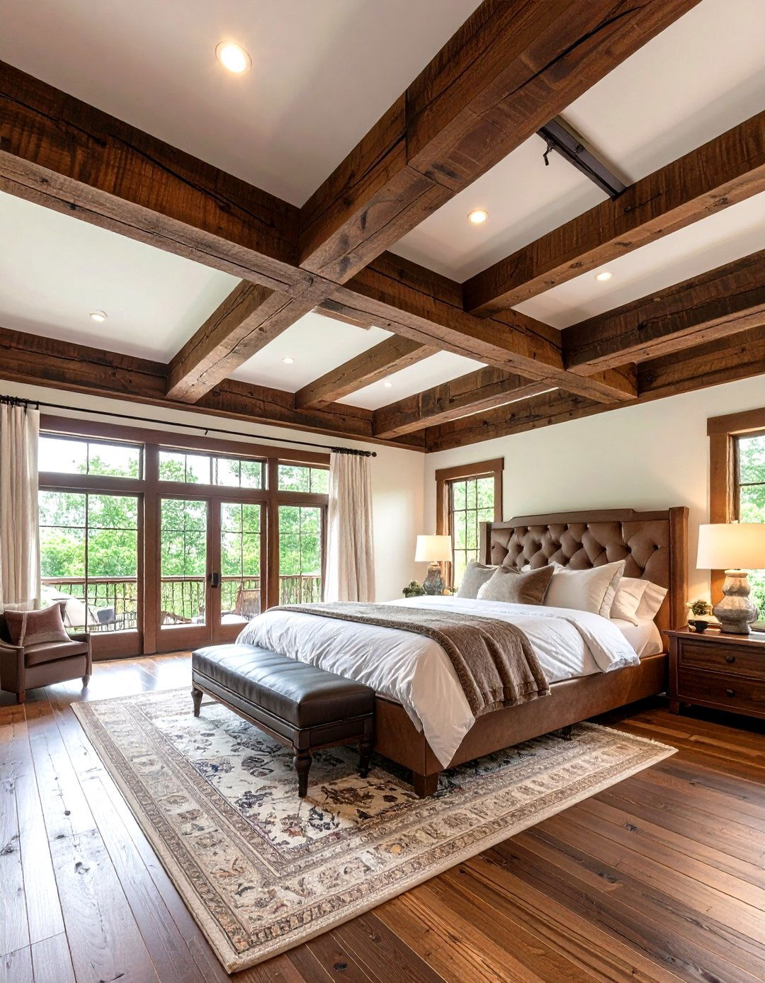Reclaimed Chestnut Beam Ceilings - 24 Rustic Ceiling Ideas