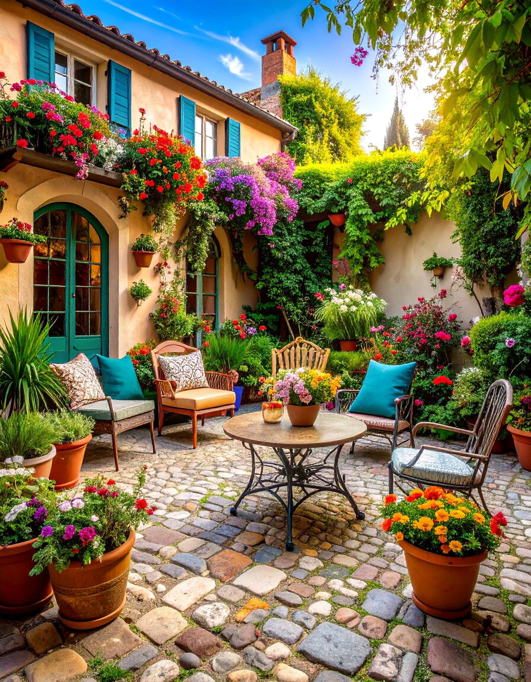 Reclaimed Historic Stone Character - 24 cobblestone patio ideas