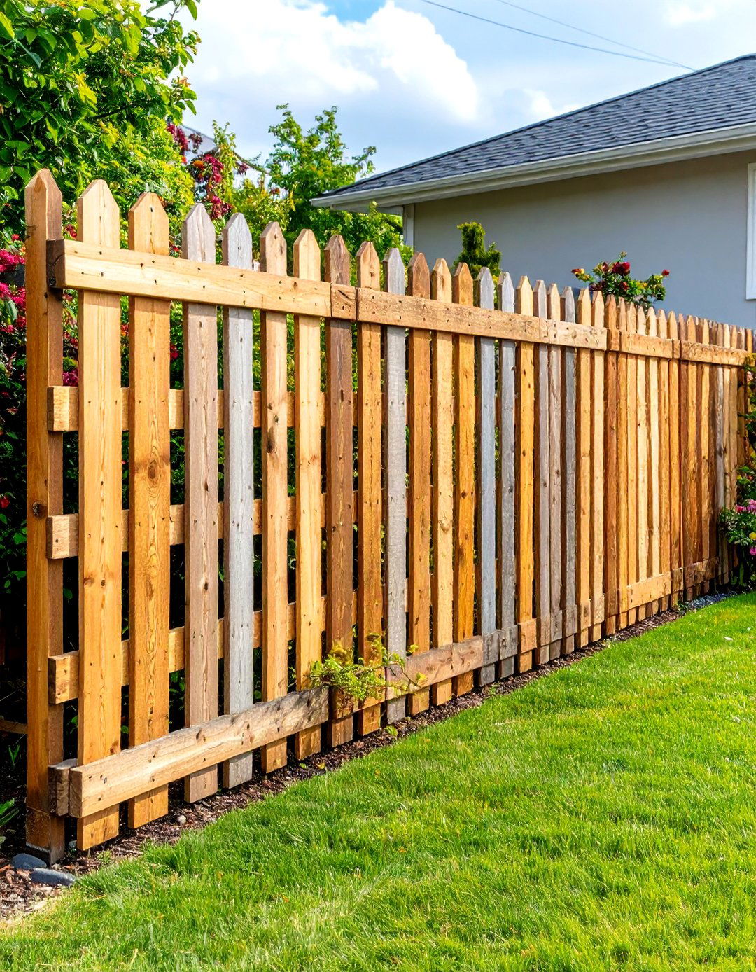 Reclaimed Pallet Fence Panels - 24 Cheap Privacy Fence Ideas