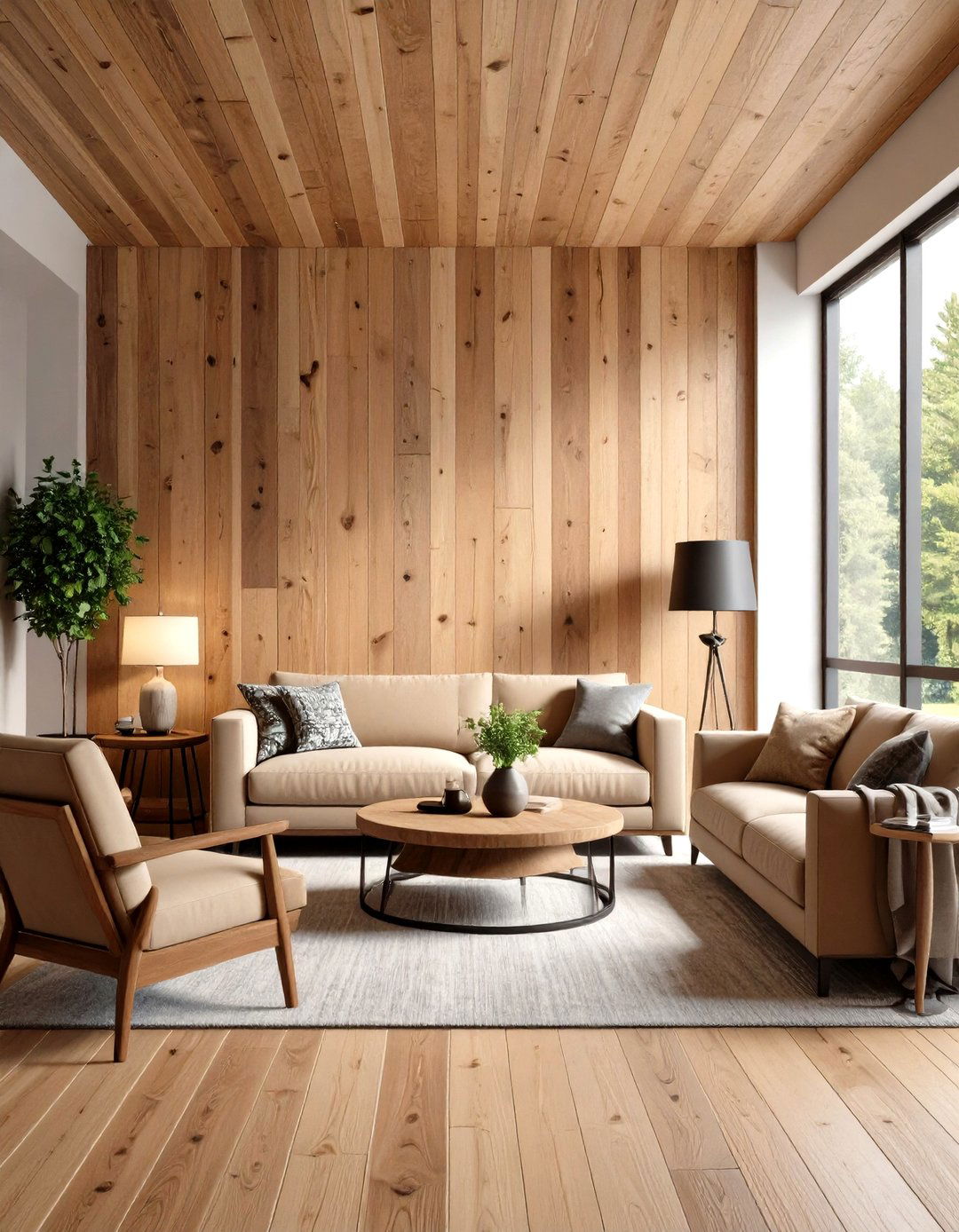 Reclaimed Wood Accent Wall Feature - 24 Wall Decor Ideas