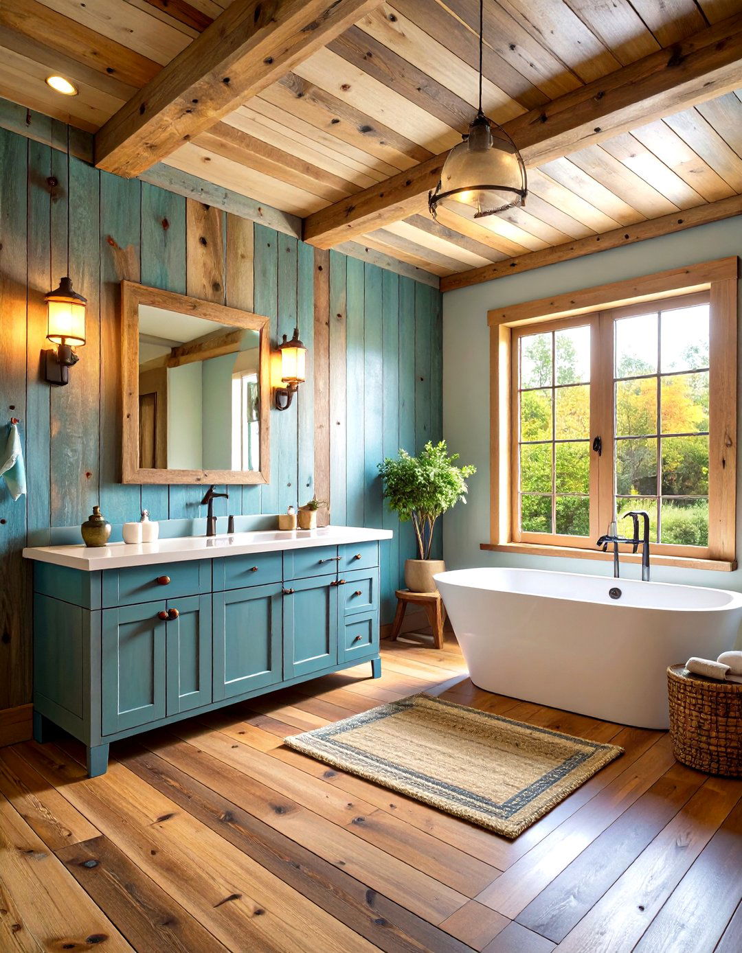 Reclaimed Wood Bathroom Character - 24 Natural Bathroom Ideas