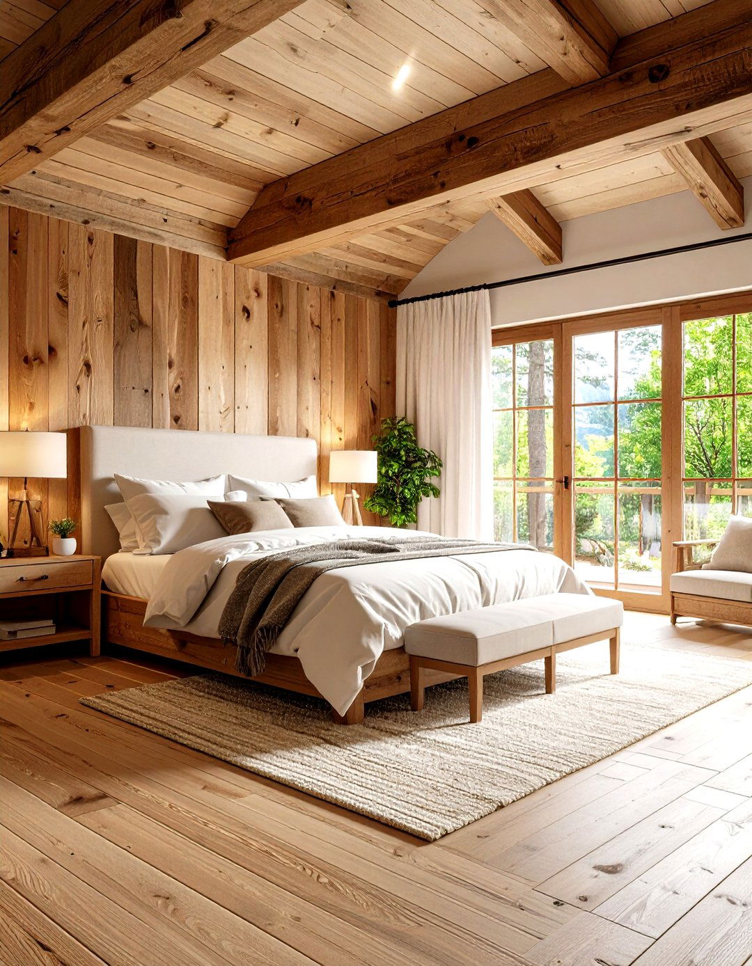 Reclaimed Wood Bedroom - 24 Hunting Bedroom Ideas