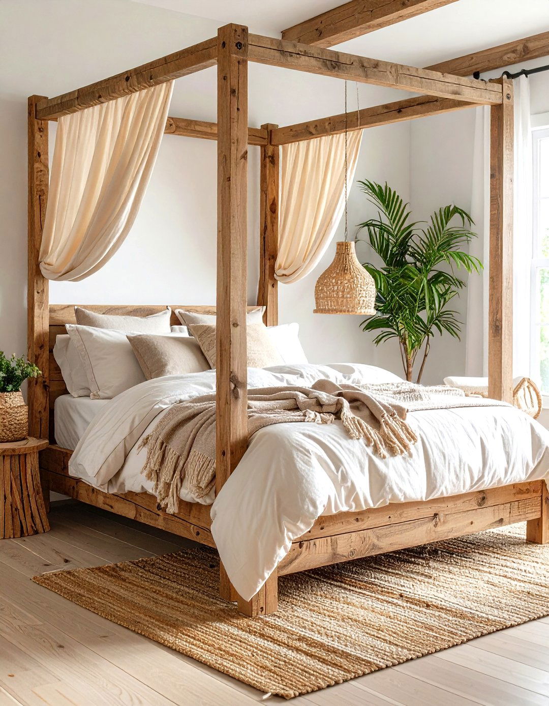Reclaimed Wood Canopy Bed Frame - 24 Canopy Bed Ideas