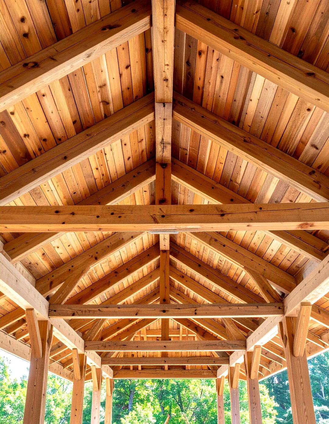 Reclaimed Wood Ceiling Treatment - 24 Rustic Porch Ideas