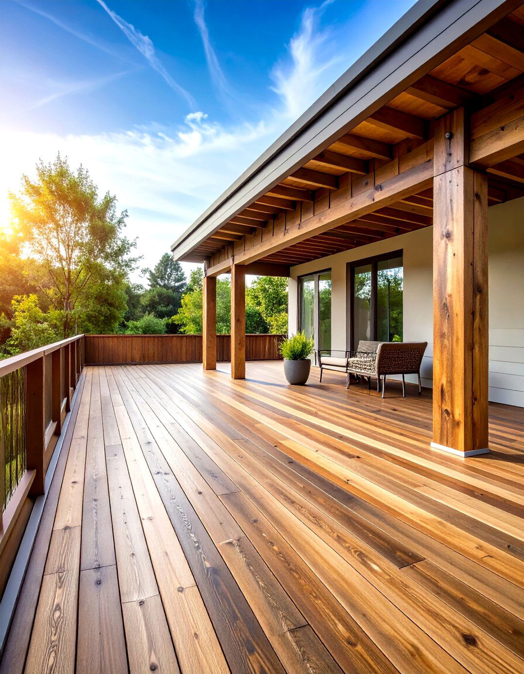 Reclaimed Wood Fascia with Rustic Character - 24 Deck Fascia Ideas