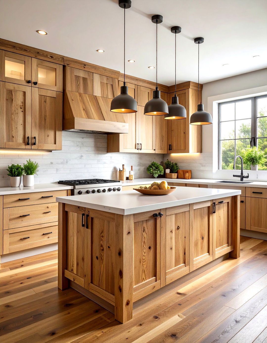 Reclaimed Wood Kitchen Wall Panels - 24 Kitchen Accent Wall Ideas