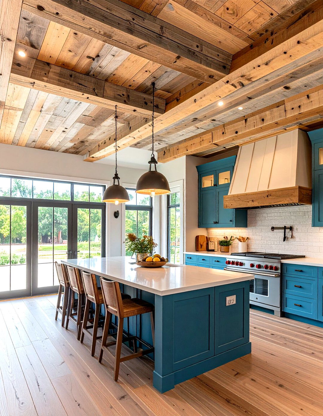 Reclaimed Wood Rustic Character Elements - 24 Wood Slat Ceiling Ideas