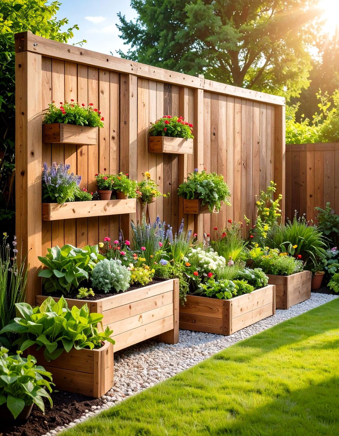 Reclaimed Wood Screen Dividers - 24 Garden Divider Ideas