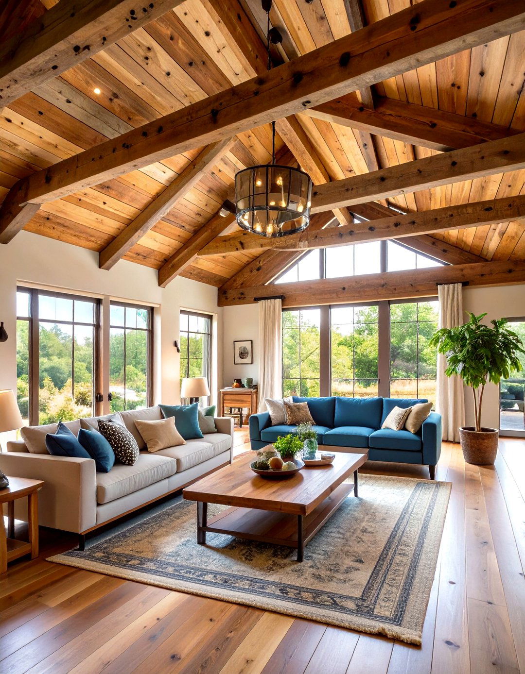 Reclaimed Wood Vaulted Beam Installation - 24 Vaulted Ceiling With Beams
