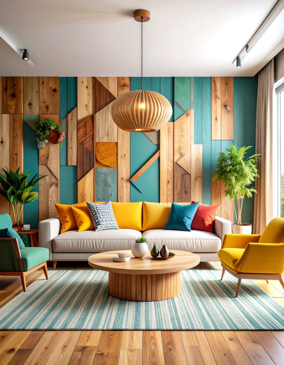 Reclaimed Wood Wall Art and Features - 24 Wooden Interior Design Ideas