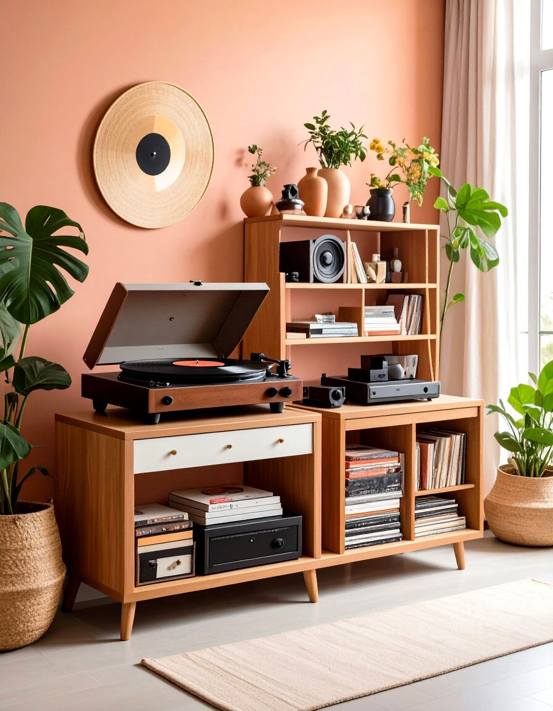 Record Player Station - 24 Grunge Aesthetic Room Decor Ideas