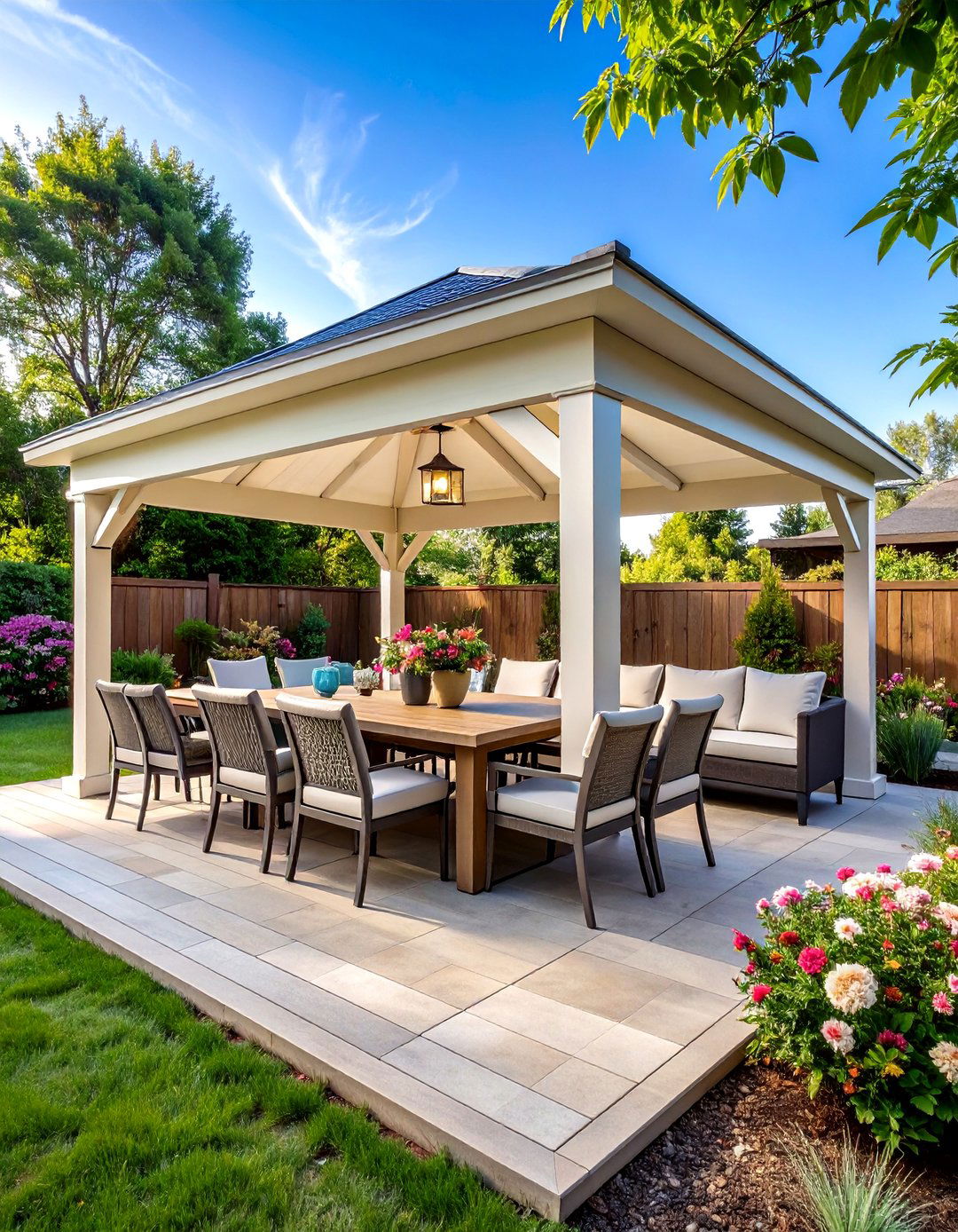 Rectangular Patio Gazebo - 24 Backyard Gazebo Ideas