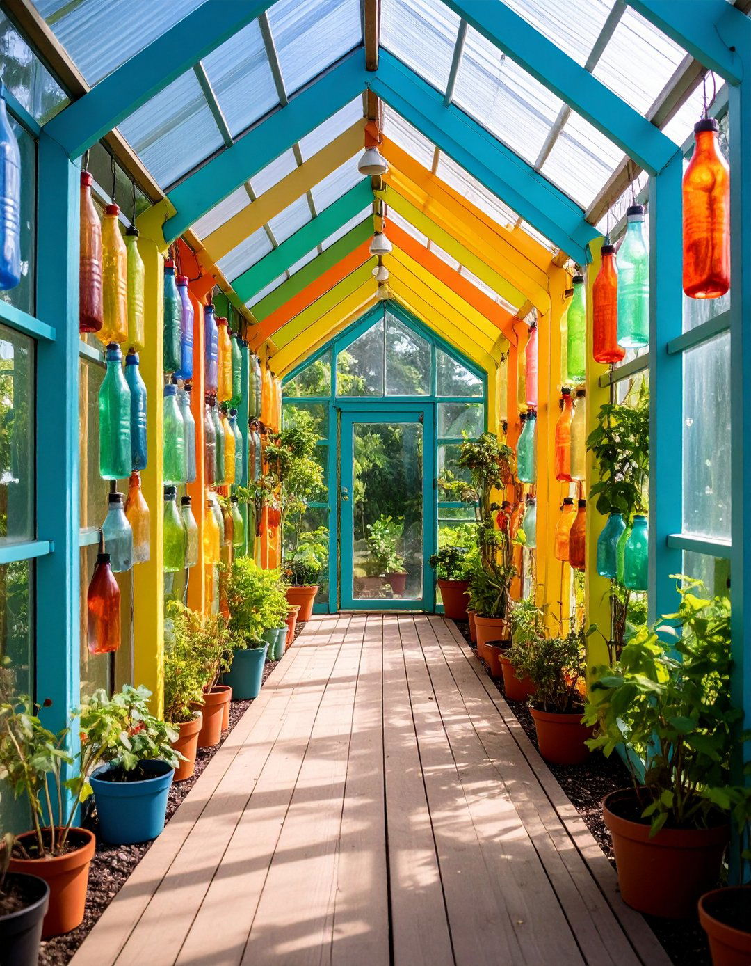 Recycled Bottle Greenhouse - 24 Porch Greenhouse Ideas