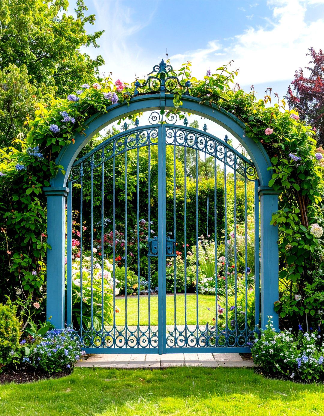 Recycled Gate Garden Trellis - 24 Cucumber Trellis Ideas