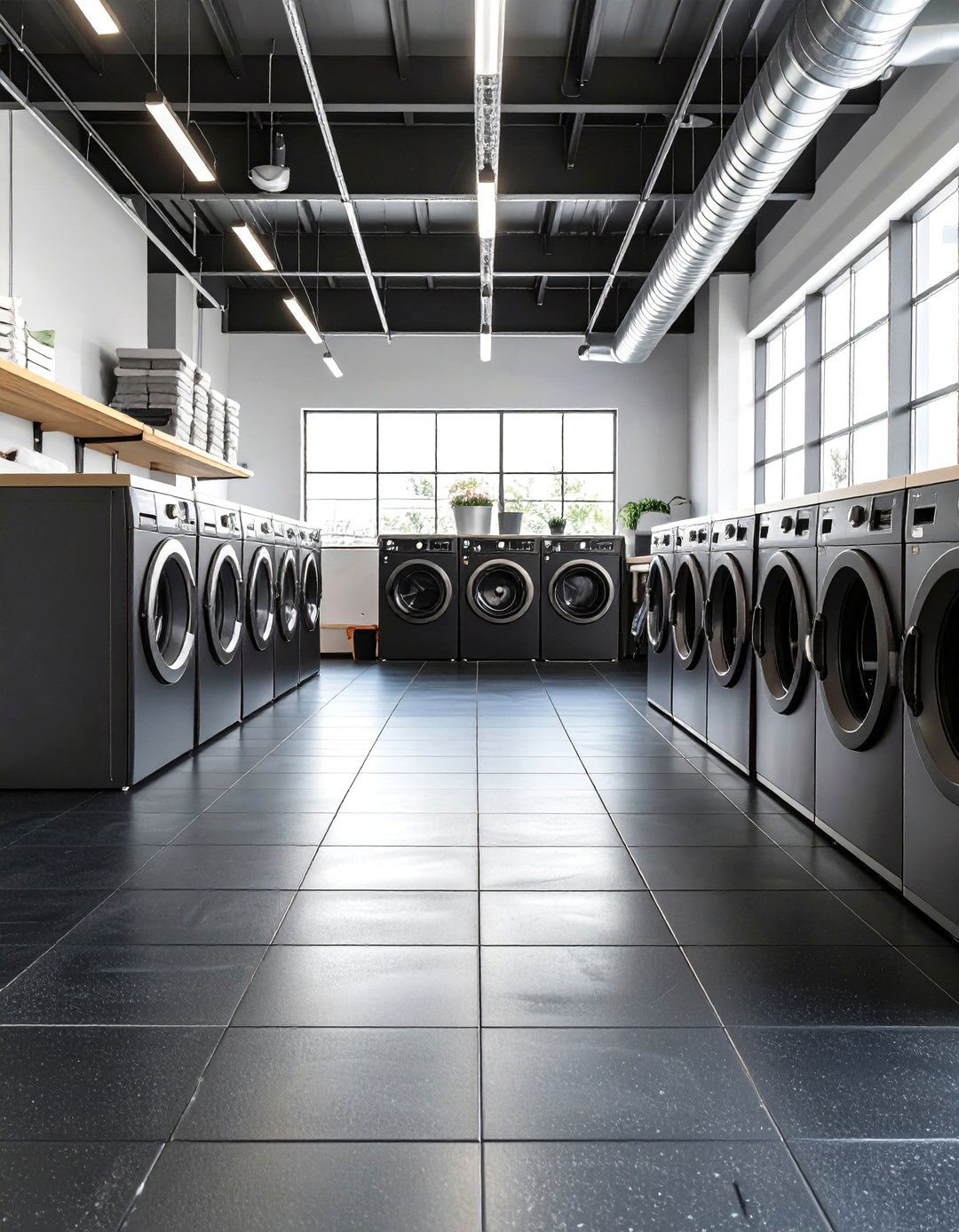 Recycled Rubber Sheet Flooring - 24 Laundry Room Floor Ideas