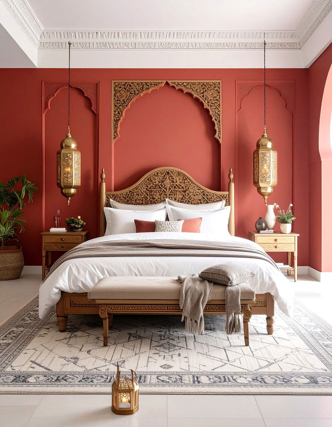 Red Moroccan Style Bedroom - 24 Red Bedroom Ideas