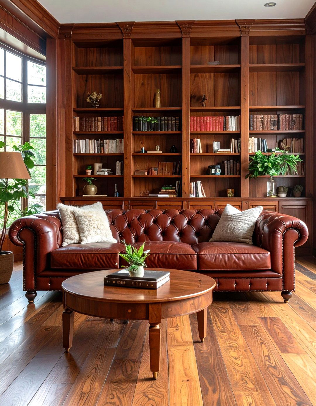 Red Sofa Wood Tone Combinations - 24 Red Couch Living Room Ideas