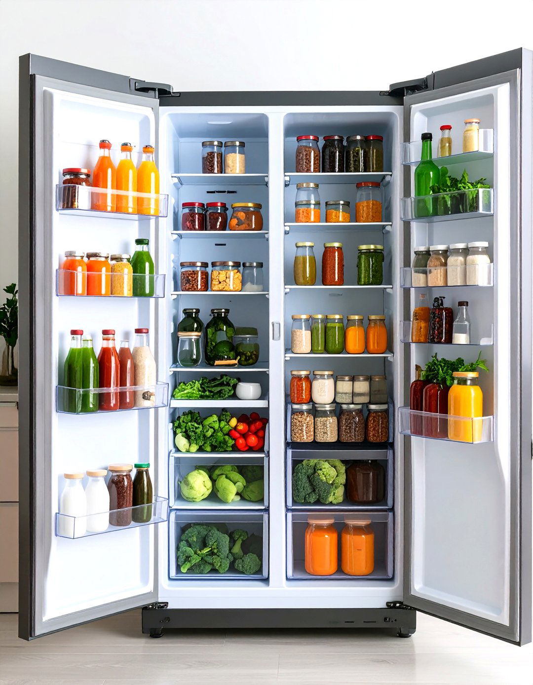 Refrigerator Side Magnetic Storage - 24 Small Kitchen Storage Ideas