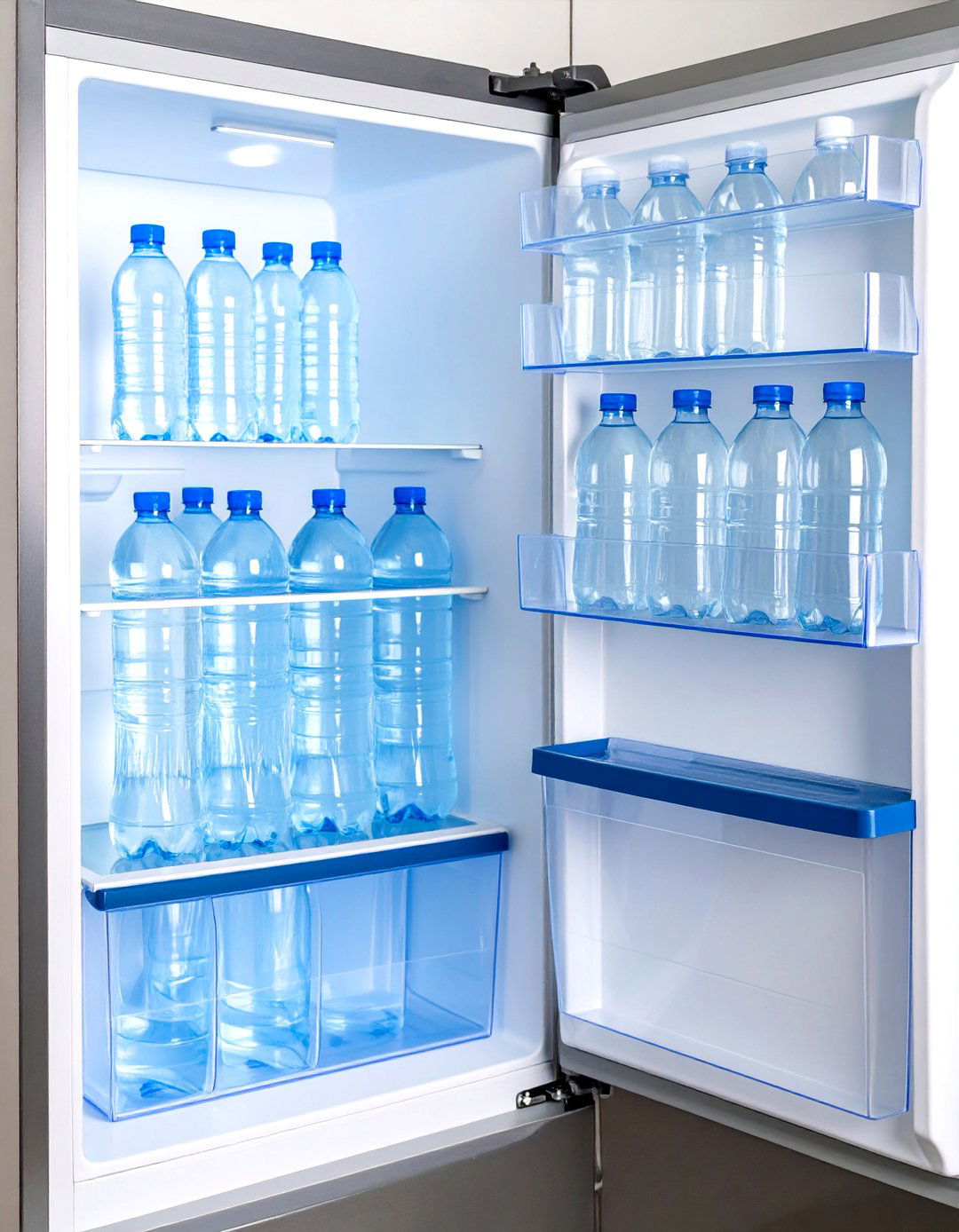 Refrigerator Storage Bins - 24 Water Bottle Storage Ideas
