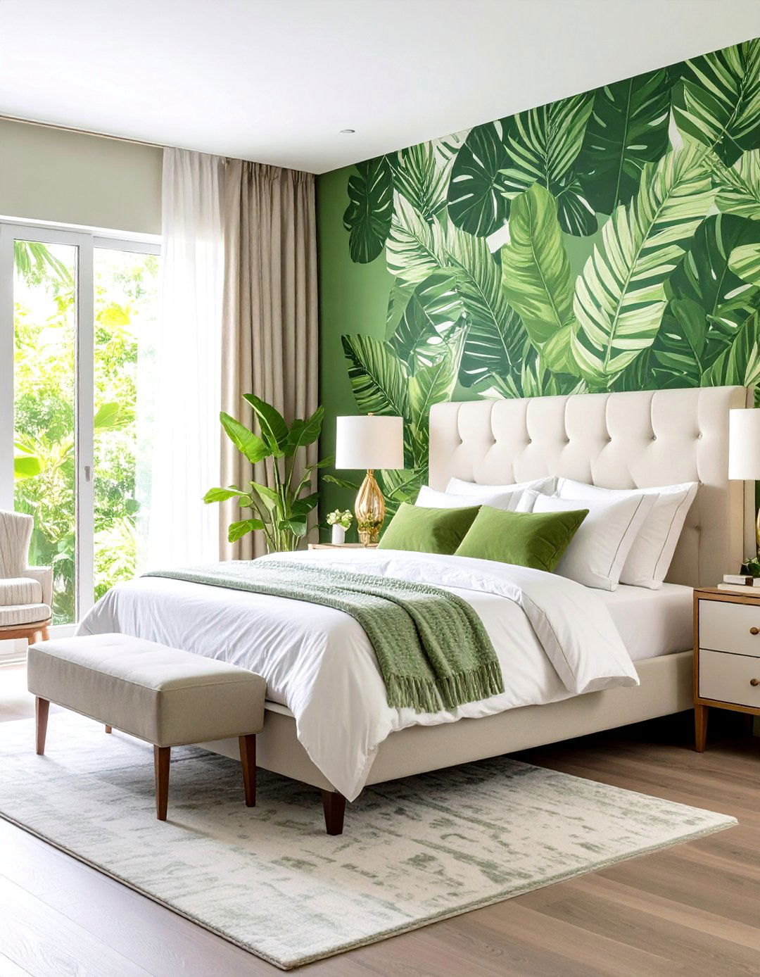 Removable Peel and Stick Wallpaper Accent Wall - 24 Bedroom Accent Wall Ideas