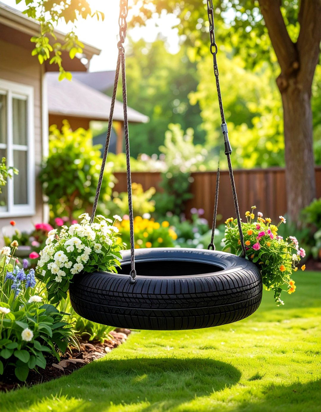Removable Tire Swing System - 24 Tire Swing Ideas