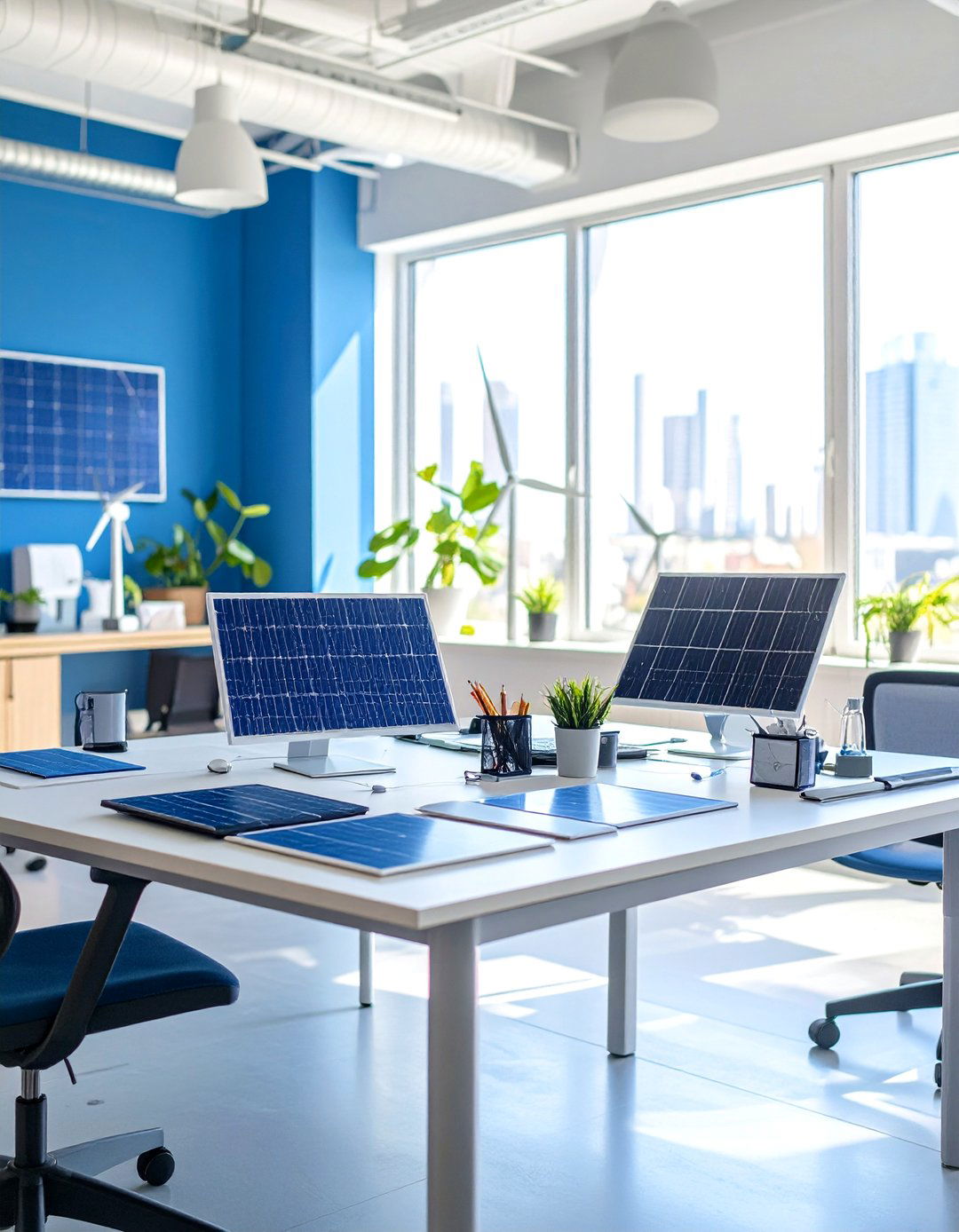 Renewable Energy Accessories Integration - 24 Green Home Office Ideas