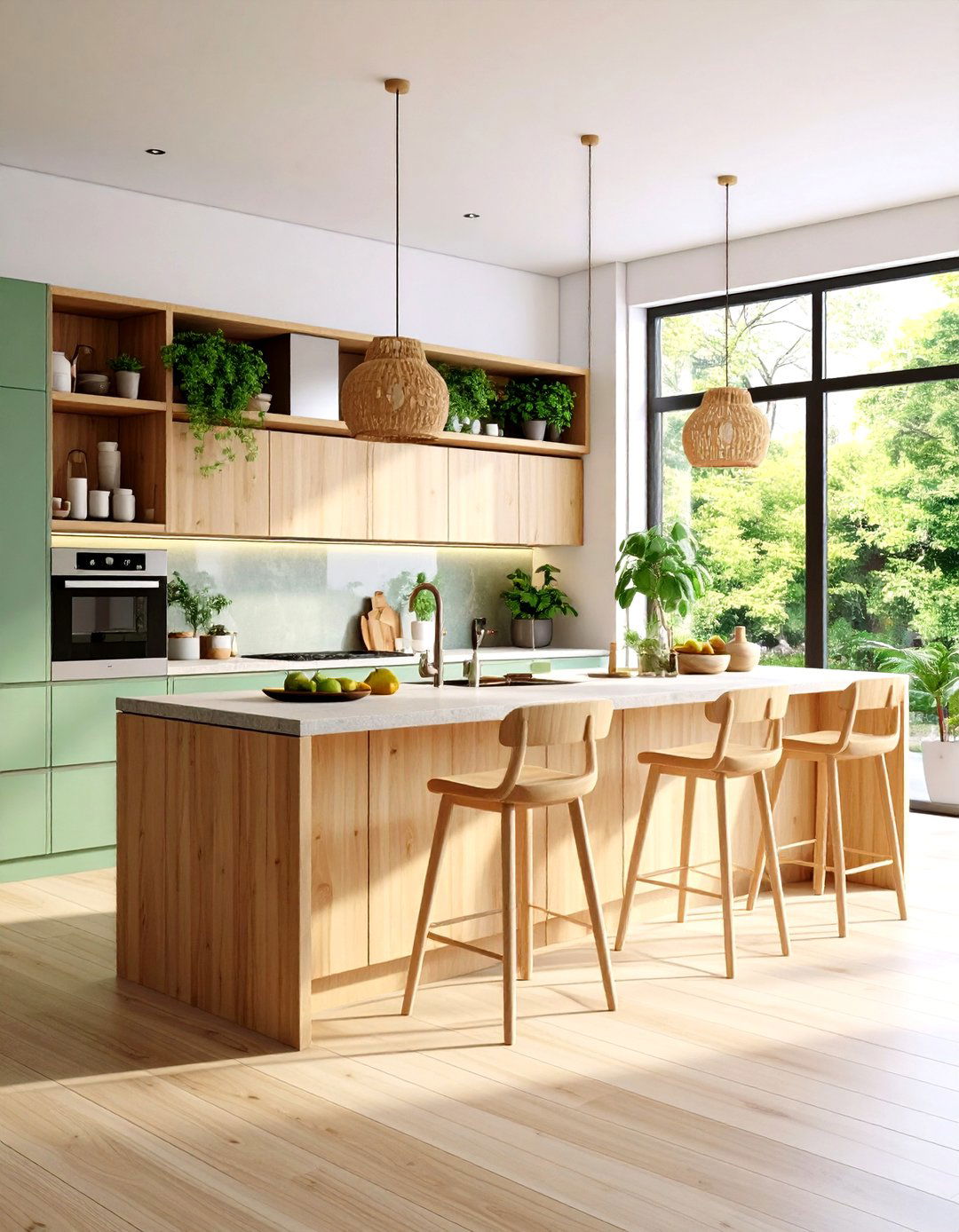Renewable Material Combinations - 24 Organic Kitchen Design Ideas