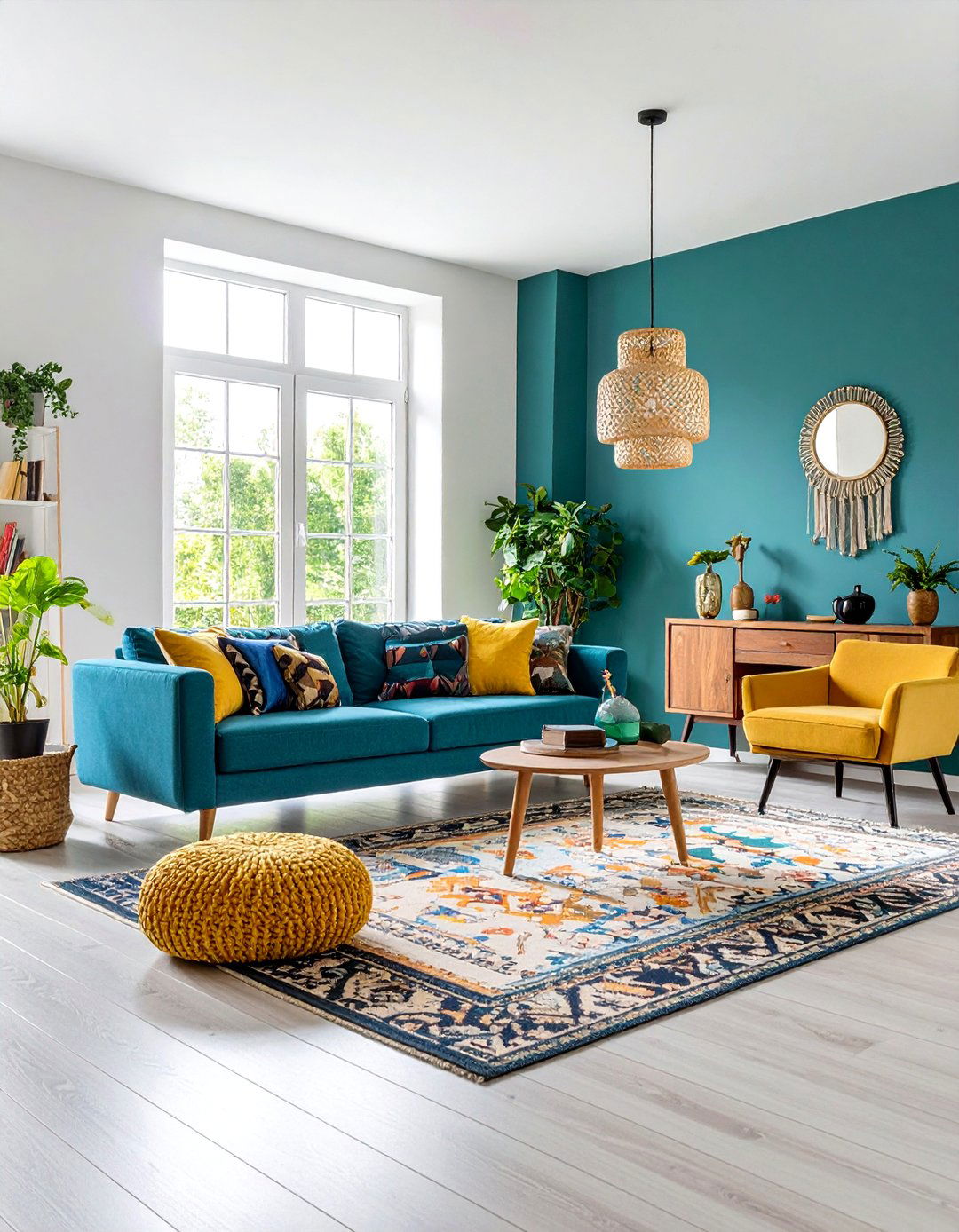 Rental Living Room with Non Permanent Solutions - 24 Awkward Living Room Layout Ideas