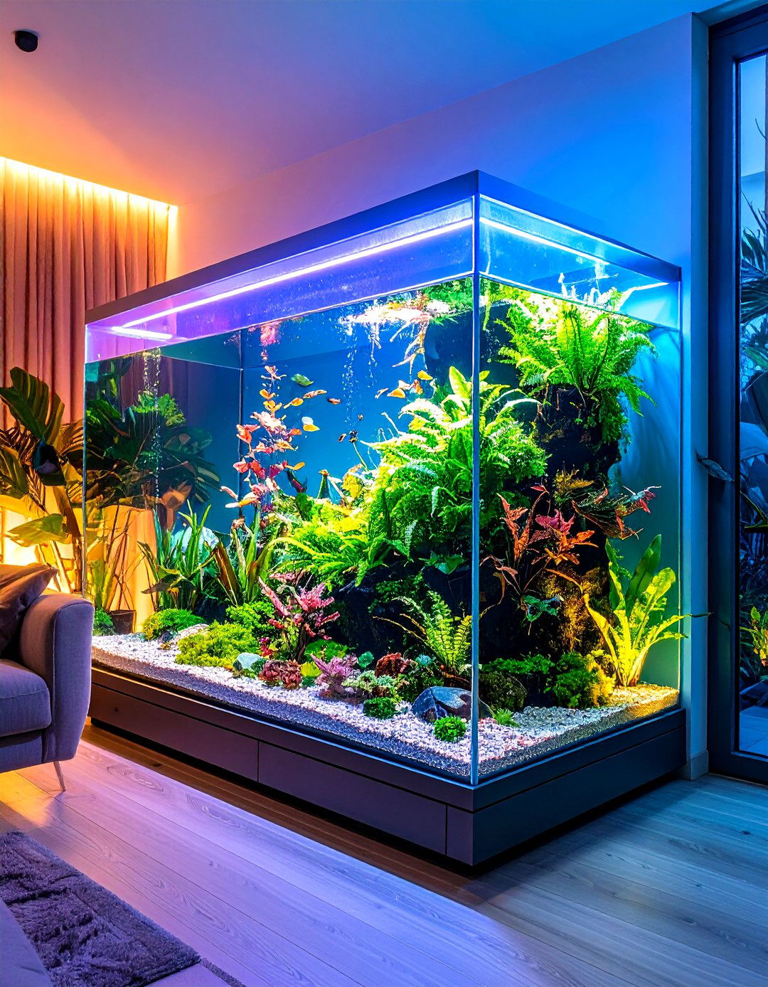 Repurposed Aquarium Greenhouse Garden - 24 Indoor Greenhouse Ideas