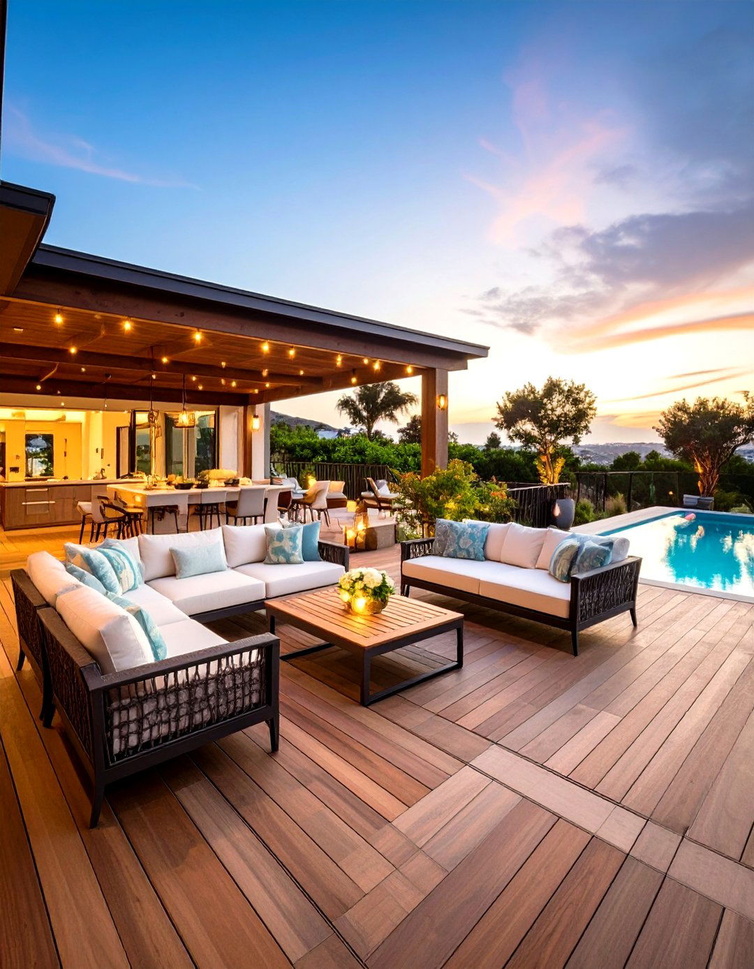 Resort Style Infinity Deck Experience - 24 Large Deck Ideas