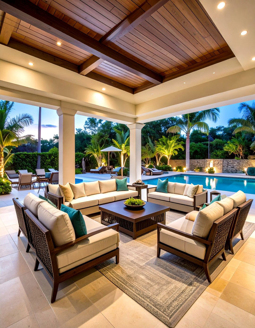 Resort Style Lanai with Luxury Amenities - 24 Lanai Porch Ideas