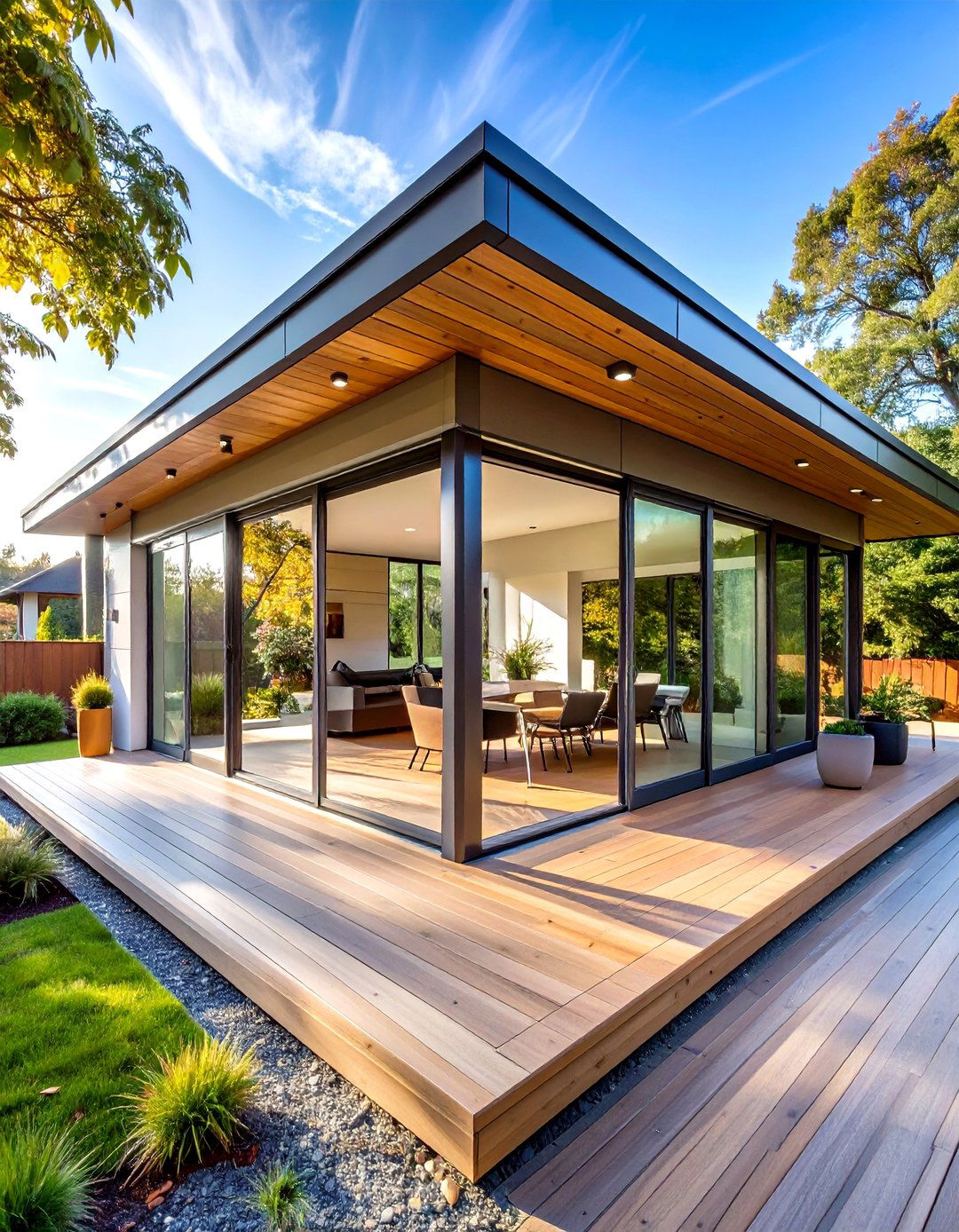 Retractable Glass Wall System - 24 Glass Porch Design Ideas