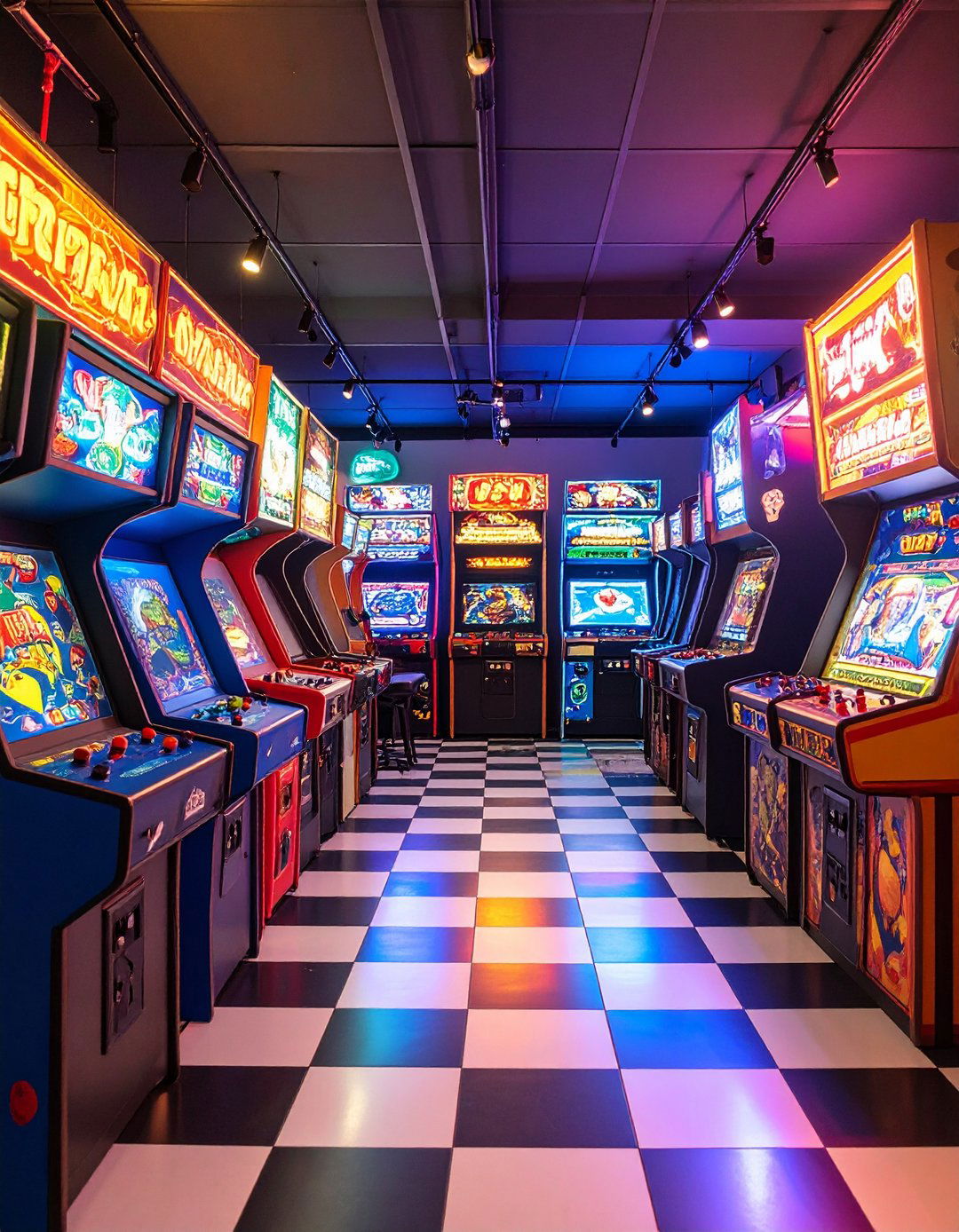 Retro Arcade Game Room - 24 Man Cave Design Ideas