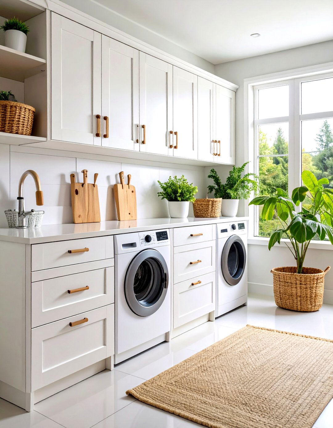 Retro Clothespin Cabinet Hardware - 24 Vintage Laundry Room Decor Ideas
