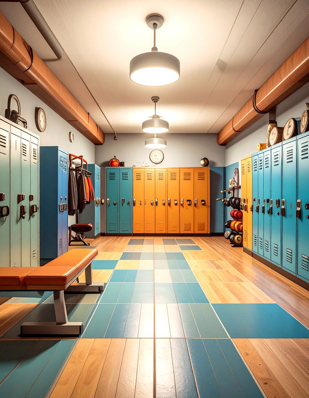 Retro Inspired Vintage Fitness Throwback - 24 Basement Gym Ideas