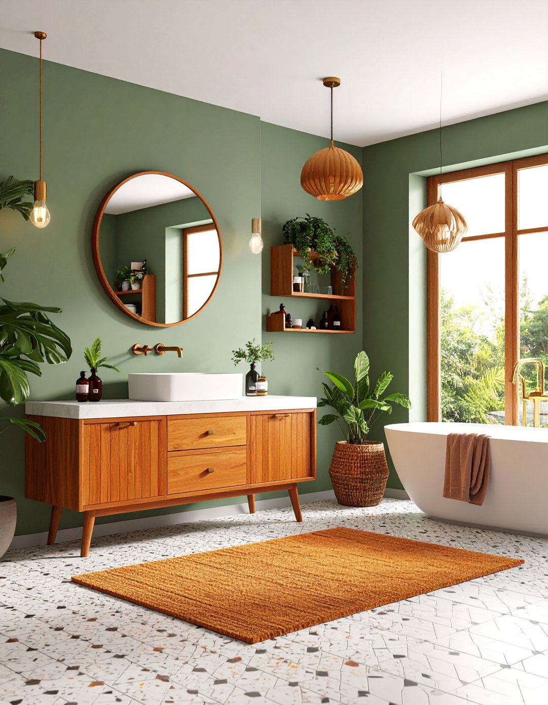 Retro Mid Century Modern - 24 Vintage Bathroom Ideas